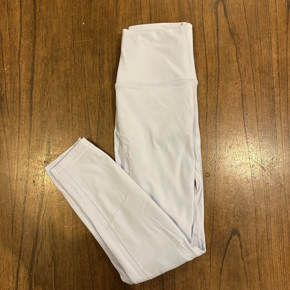 Lululemon Women’s Double-Lined High Rise Leggings Size 6 Light Blue Align